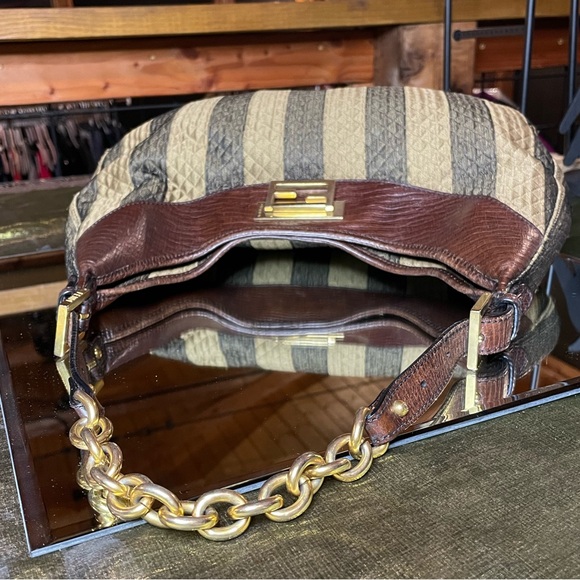 Fendi mezzaluna hobo bag with COA - Picture 5 of 16
